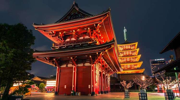 Il Tempio Asakusa Kannon a Tokyo